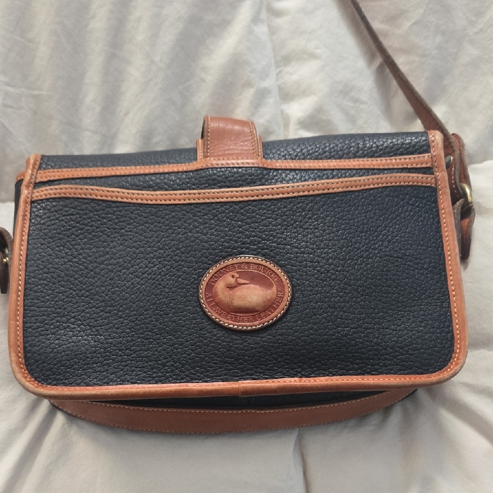 Dooney & Bourke Black and Brown Leather Bag